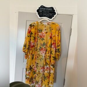 2x Emory Park Landy crochet trim open-front woven cardigan